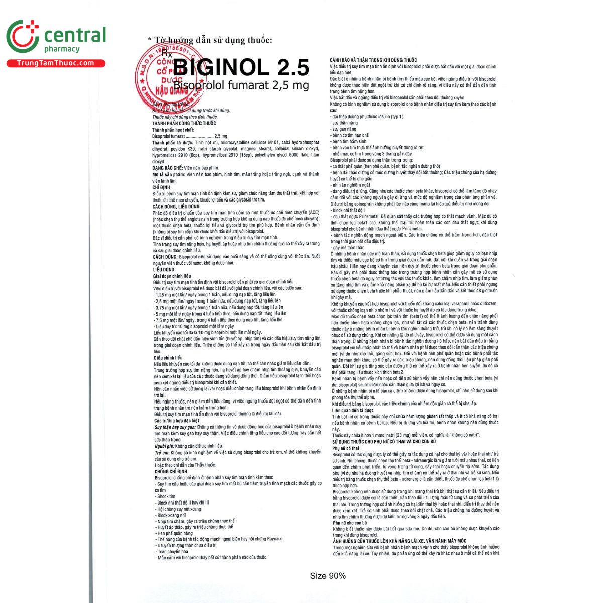 thuoc biginol 2 5mg 5 T7018 thuoc biginol 2 5mg 5 T7018