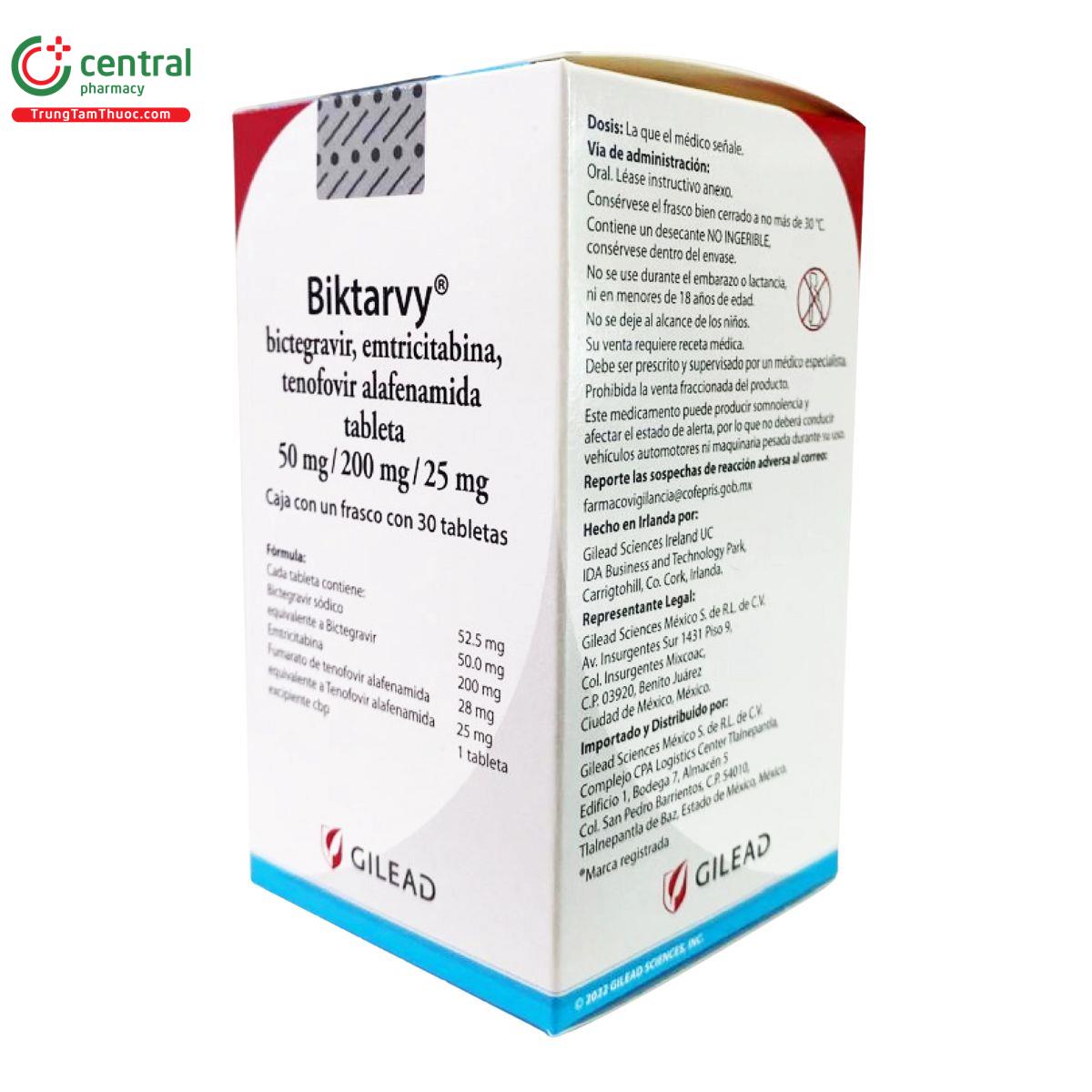 thuoc biktarvy 50mg 200mg 25mg 1 F2711