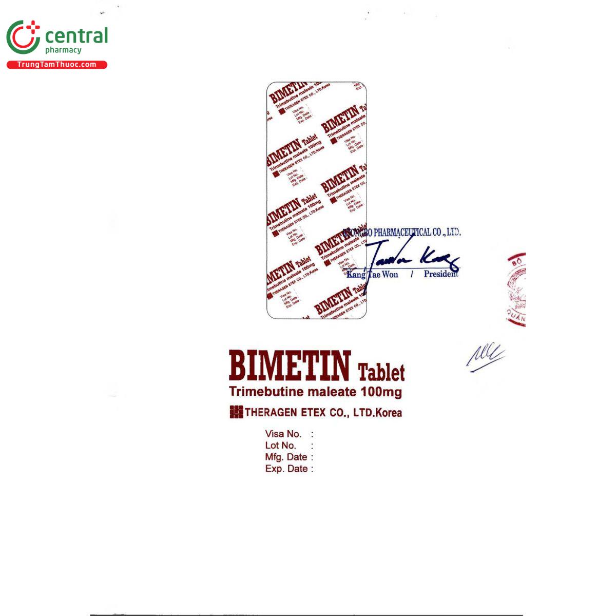 thuoc bimetin tablet 100mg 4 M5138 thuoc bimetin tablet 100mg 4 M5138
