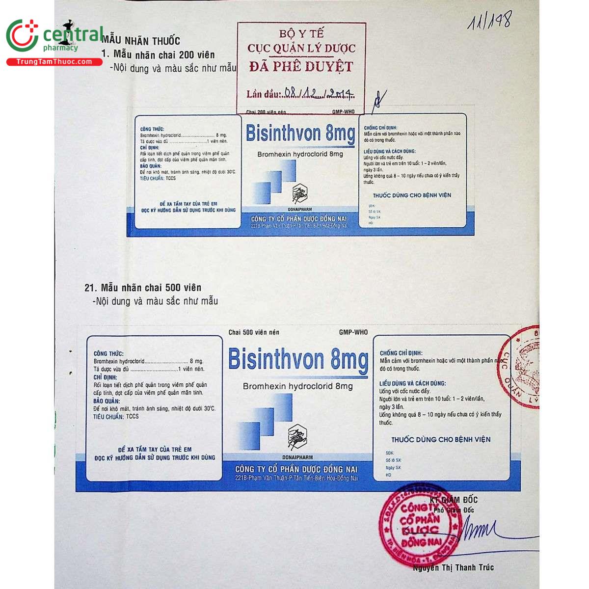 thuoc bisinthvon 8mg 3 P6556 thuoc bisinthvon 8mg 3 P6556