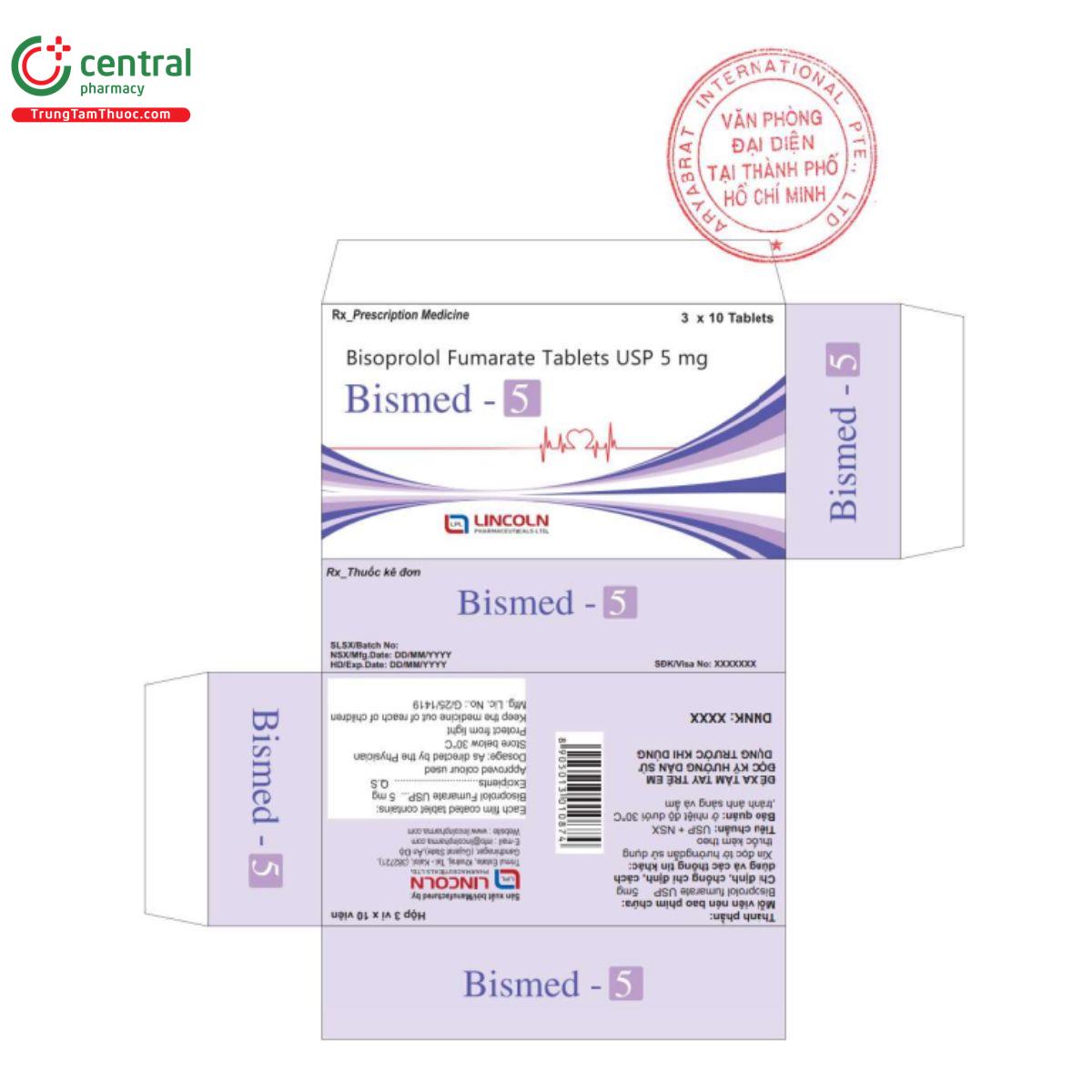 thuoc bismed 5mg 6 J3314 thuoc bismed 5mg 6 J3314