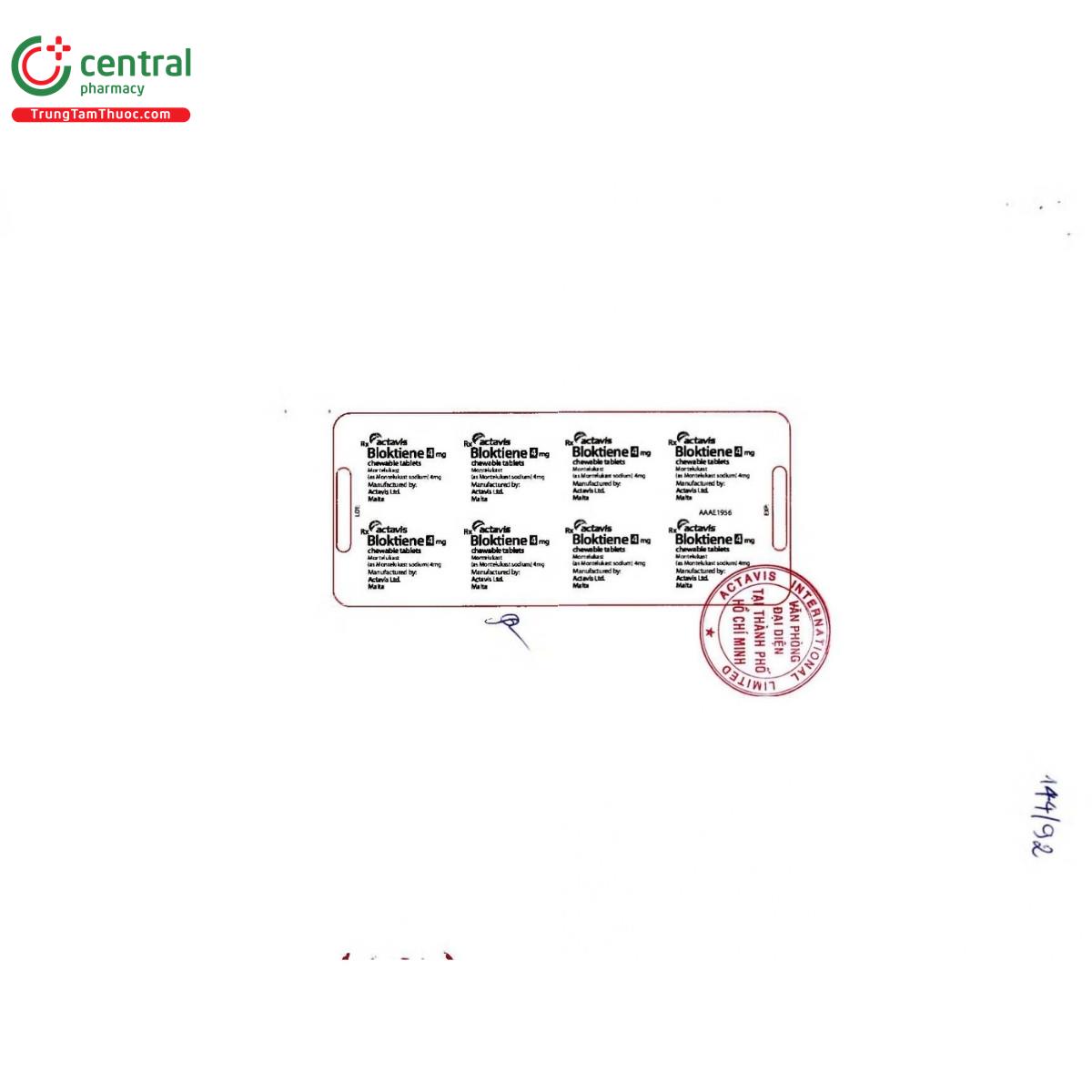 thuoc bloktiene 4mg 4 E1478 thuoc bloktiene 4mg 4 E1478