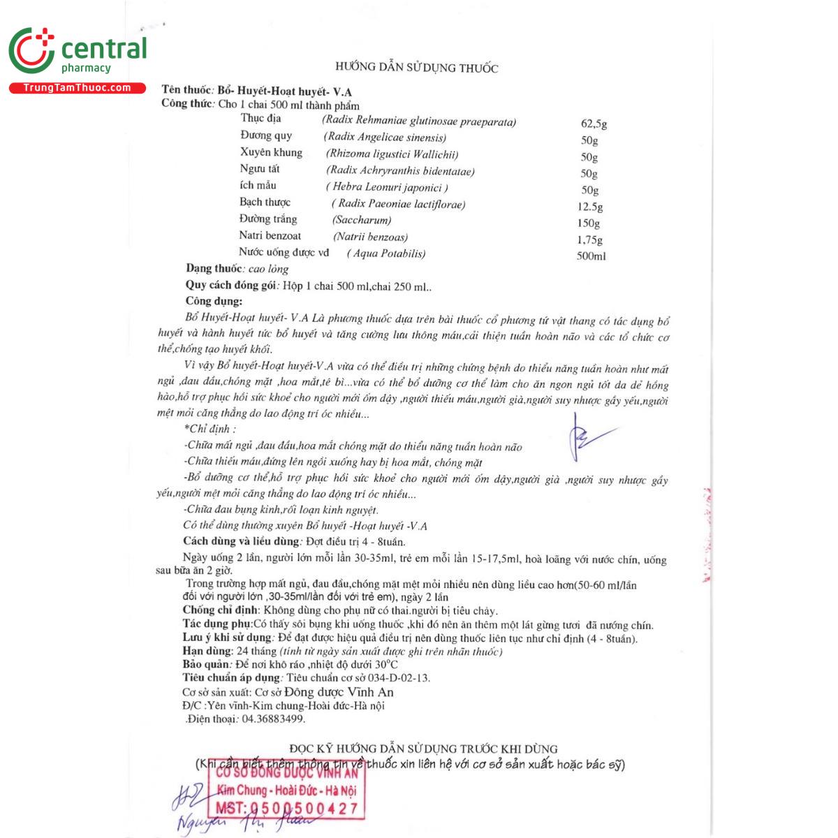 thuoc bo huyet hoat huyet v a 5 K4878 thuoc bo huyet hoat huyet v a 5 K4878