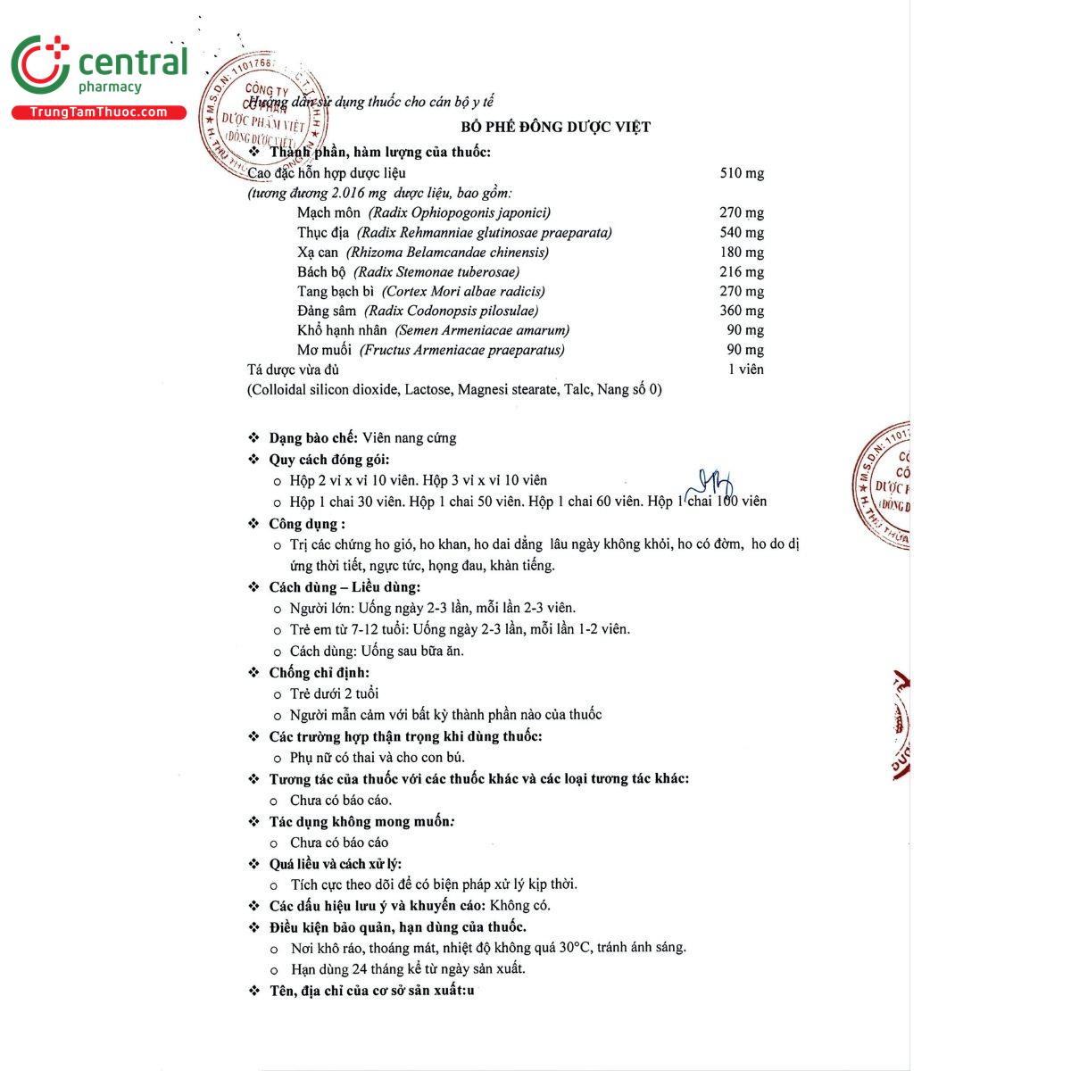 thuoc bo phe dong duoc viet 9 Q6162