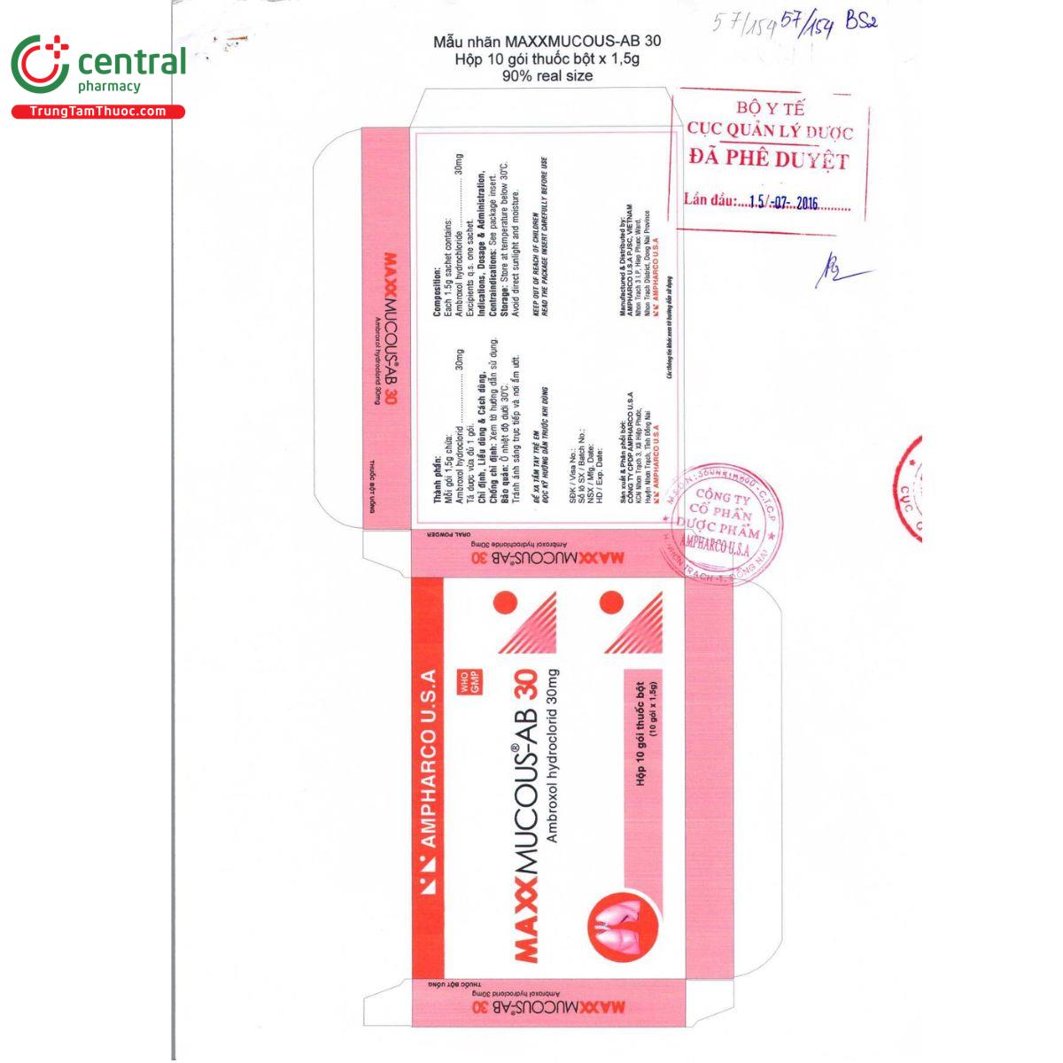 thuoc bot maxxmucous ab 30 4 B0305 thuoc bot maxxmucous ab 30 4 B0305