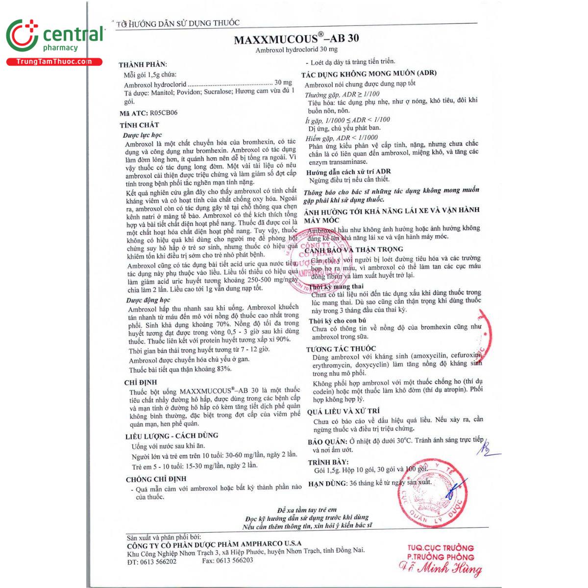 thuoc bot maxxmucous ab 30 8 K4877 thuoc bot maxxmucous ab 30 8 K4877