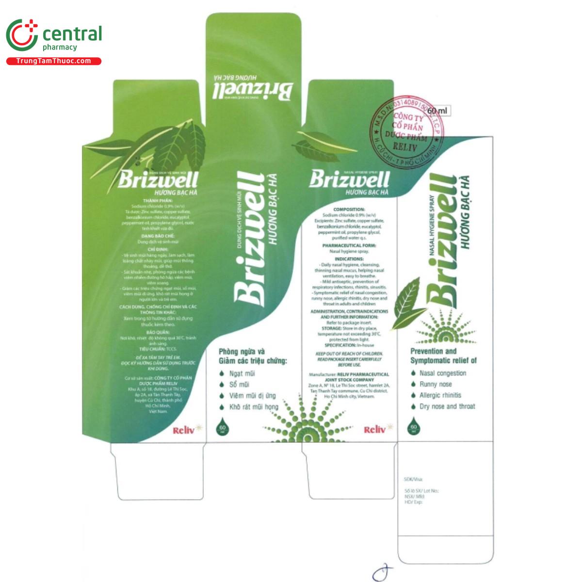 thuoc brizwell huong bac ha 60ml 3 T7064