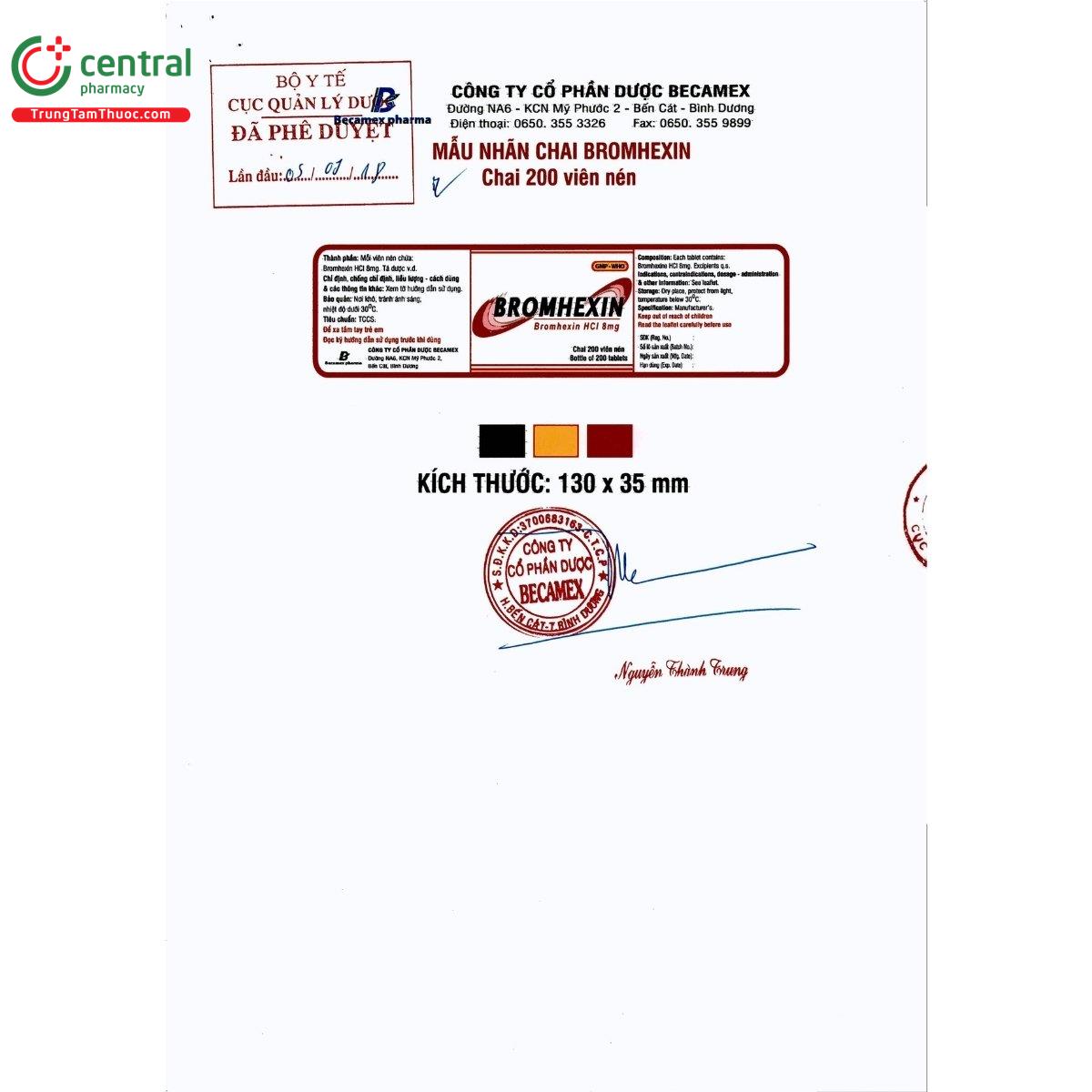 thuoc bromhexin 8mg becamex 2 M4848 thuoc bromhexin 8mg becamex 2 M4848