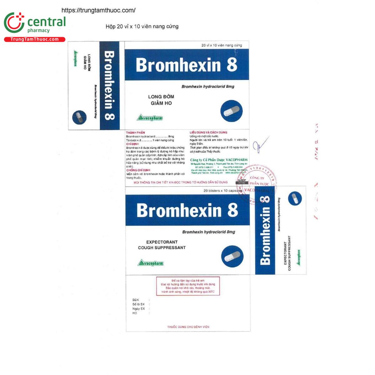 thuoc bromhexin 8mg vacopharm vien nang cung 2 D1237 thuoc bromhexin 8mg vacopharm vien nang cung 2 D1237