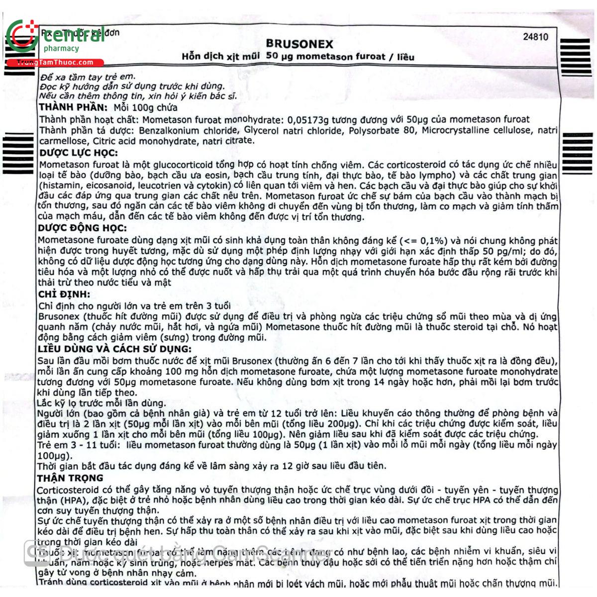thuoc brusonex 14 F2352 thuoc brusonex 14 F2352