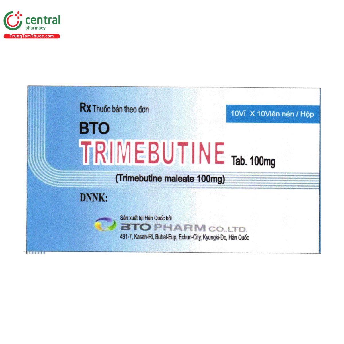 thuoc bto trimebutine tab 100mg 1 G2237 thuoc bto trimebutine tab 100mg 1 G2237