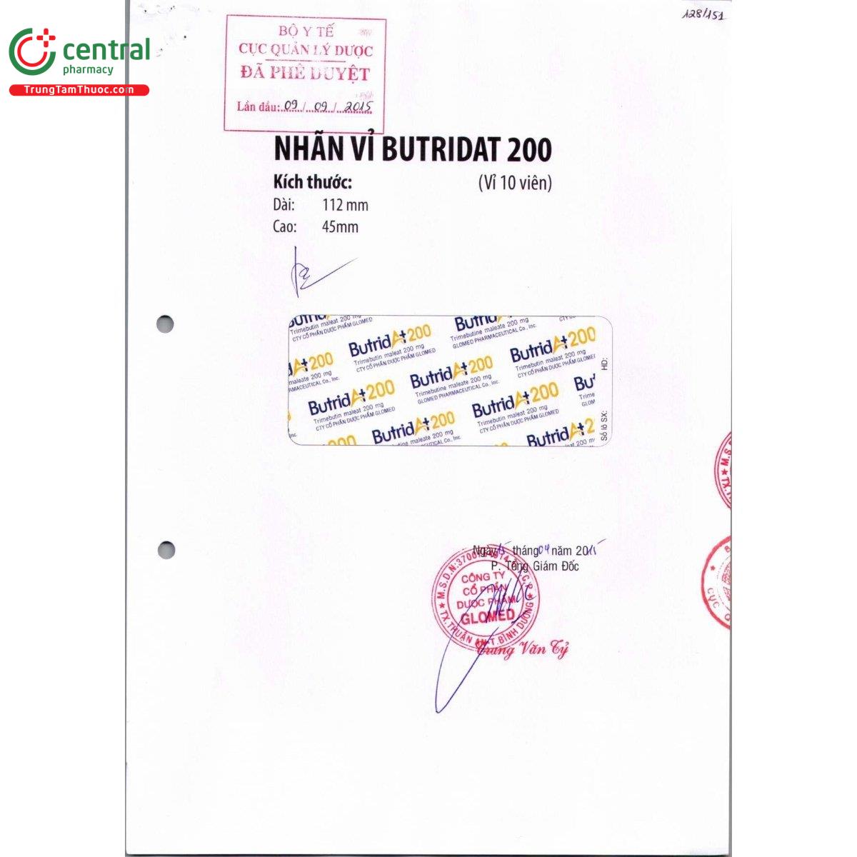 thuoc butridat 200 5 F2655 thuoc butridat 200 5 F2655