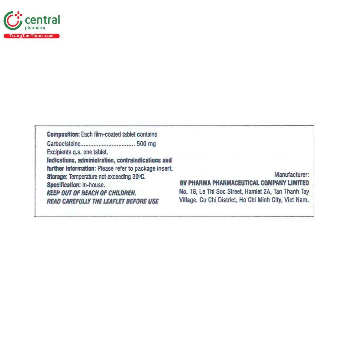 thuoc bv carbocistein 500 4 Q6040 thuoc bv carbocistein 500 4 Q6040