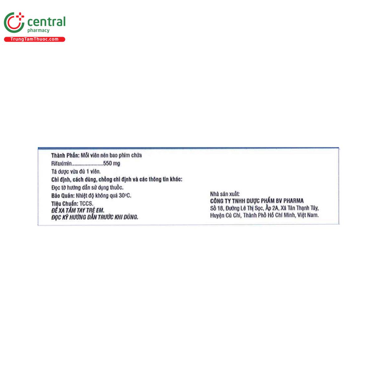 thuoc bv rifaximin 550mg 2 S7555 thuoc bv rifaximin 550mg 2 S7555