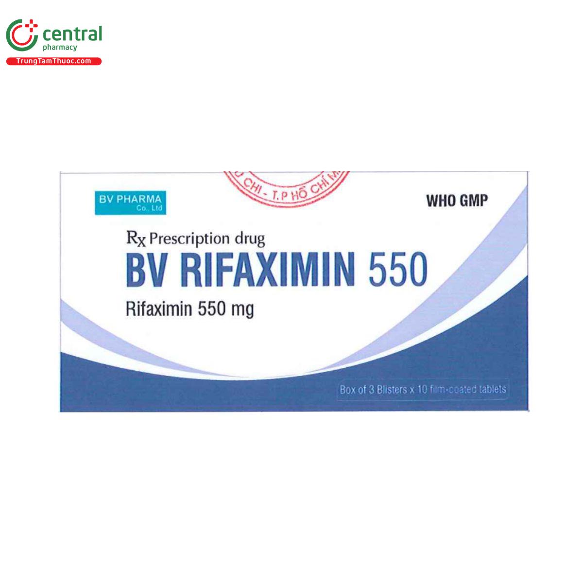 thuoc bv rifaximin 550mg 3 C1202 thuoc bv rifaximin 550mg 3 C1202