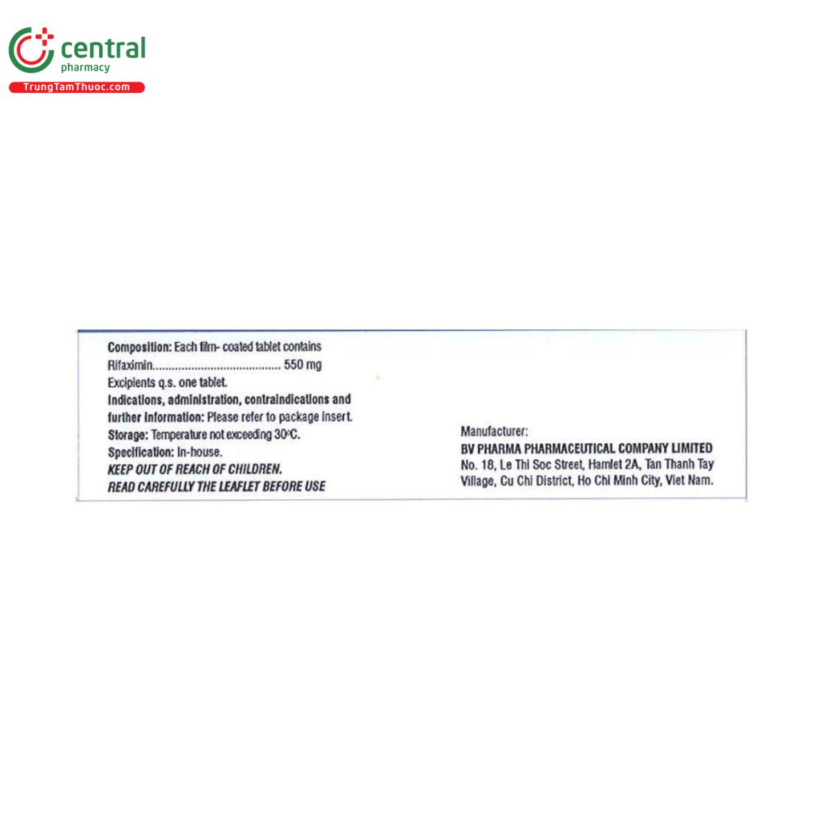 thuoc bv rifaximin 550mg 4 F2371 thuoc bv rifaximin 550mg 4 F2371
