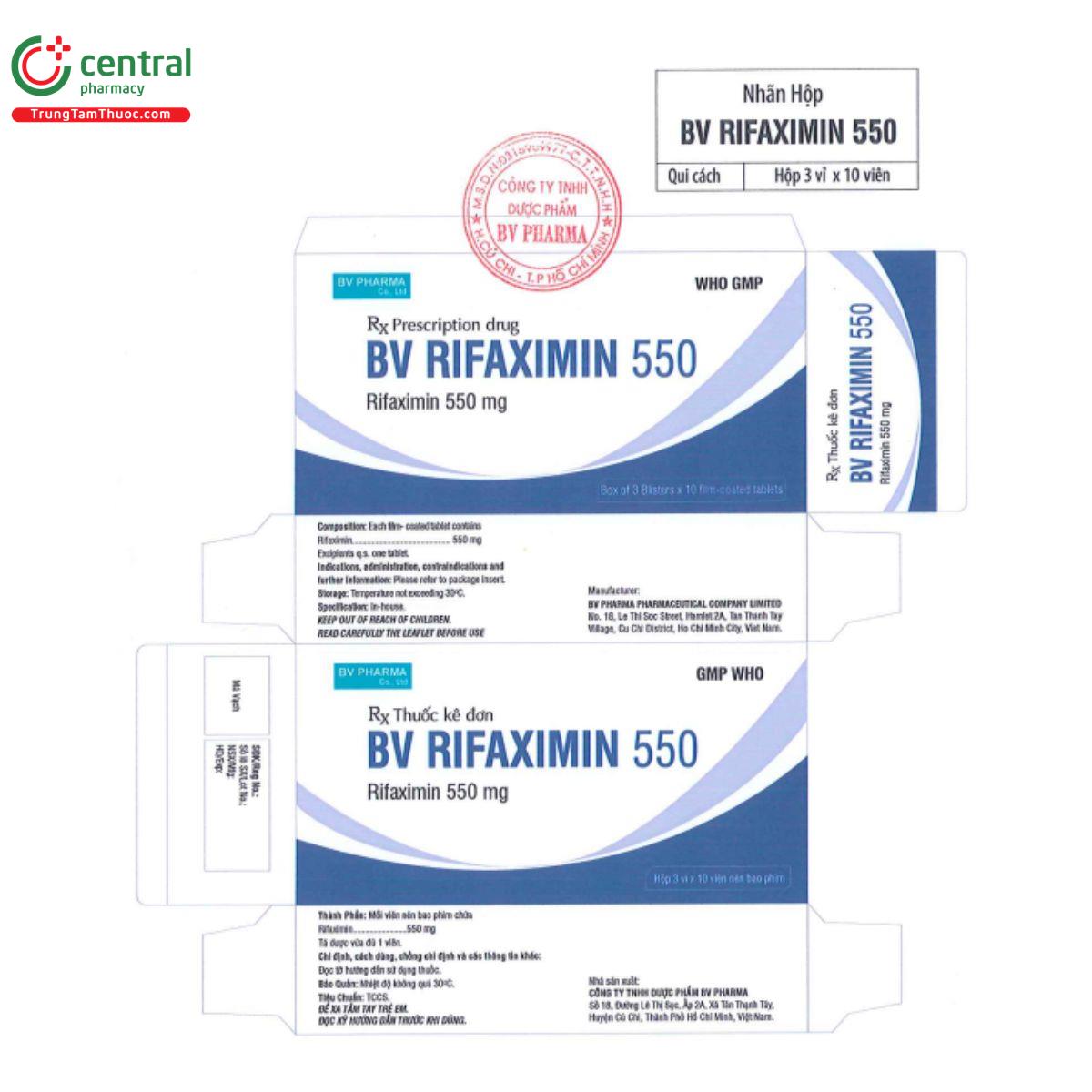 thuoc bv rifaximin 550mg 8 S7752 thuoc bv rifaximin 550mg 8 S7752