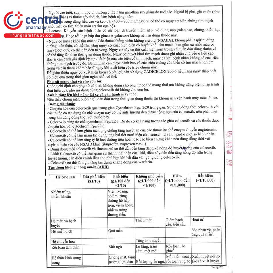 thuoc cadicelox 200 us 10 F2018