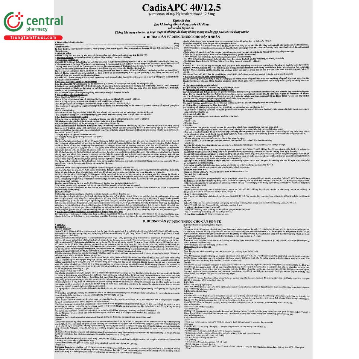 thuoc cadisapc 40 12 5 9 K4653
