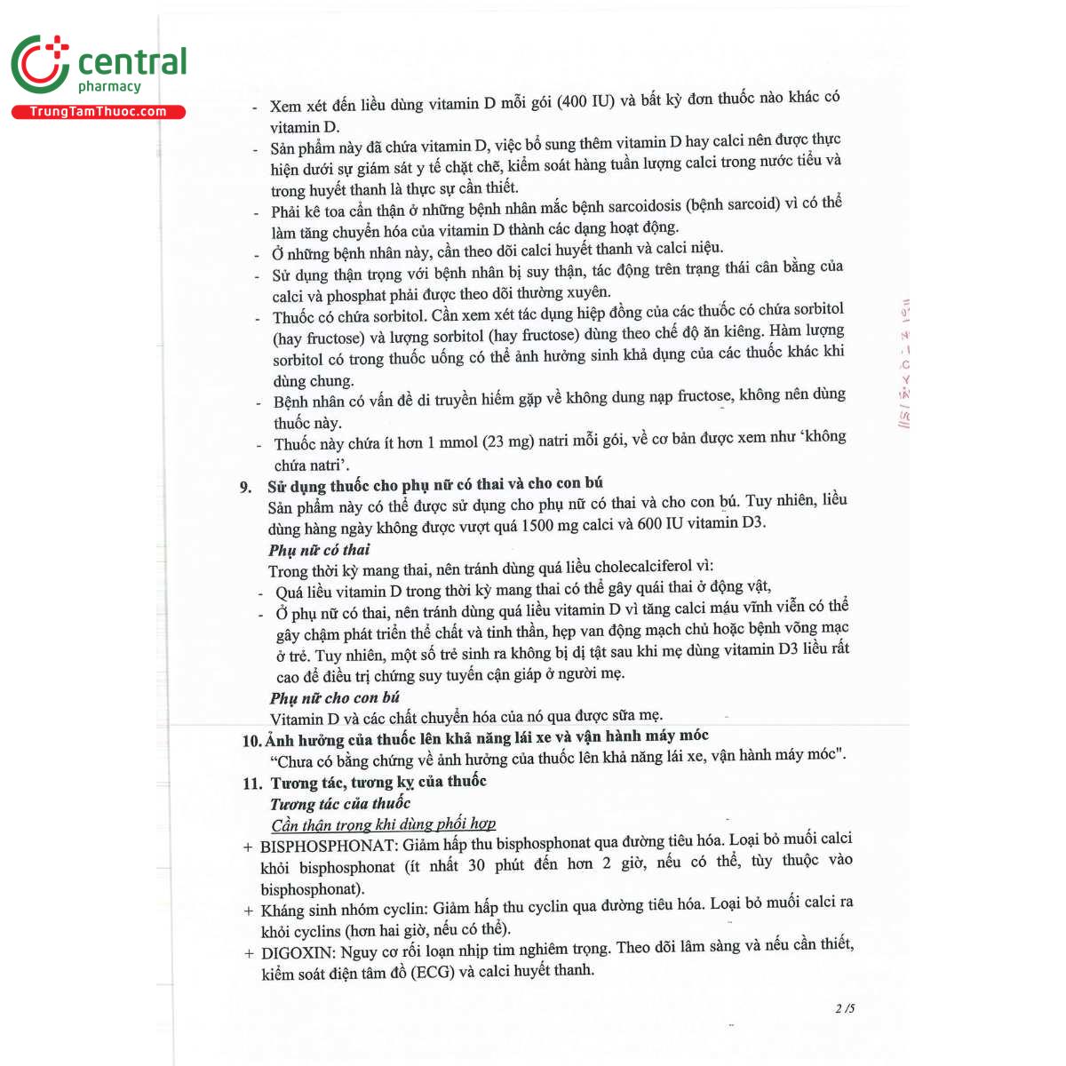 thuoc calcihappy d3 sachet 9 G2243