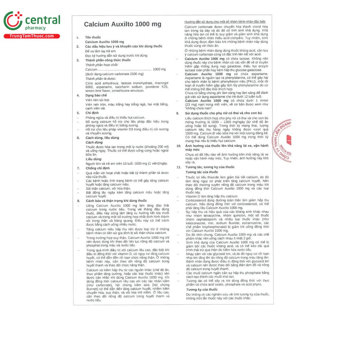 thuoc calcium auxilto 1000mg 5 P6152 thuoc calcium auxilto 1000mg 5 P6152