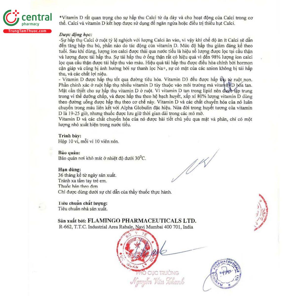 thuoc calcium d flamingo 7 H3407 thuoc calcium d flamingo 7 H3407