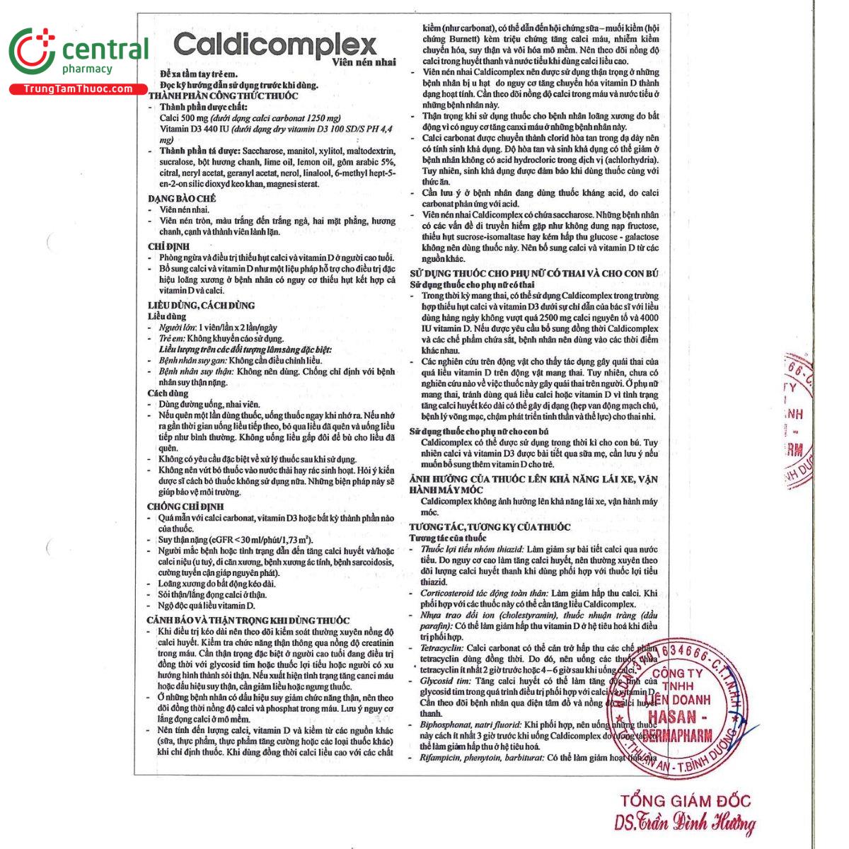 thuoc caldicomplex 4 N5606 thuoc caldicomplex 4 N5606