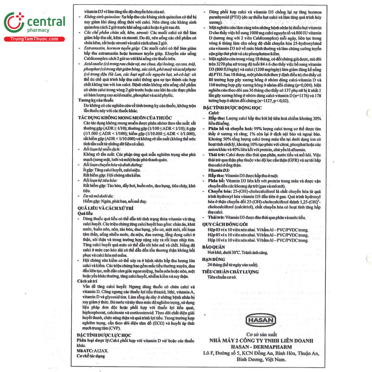 thuoc caldicomplex 5 U8346 thuoc caldicomplex 5 U8346