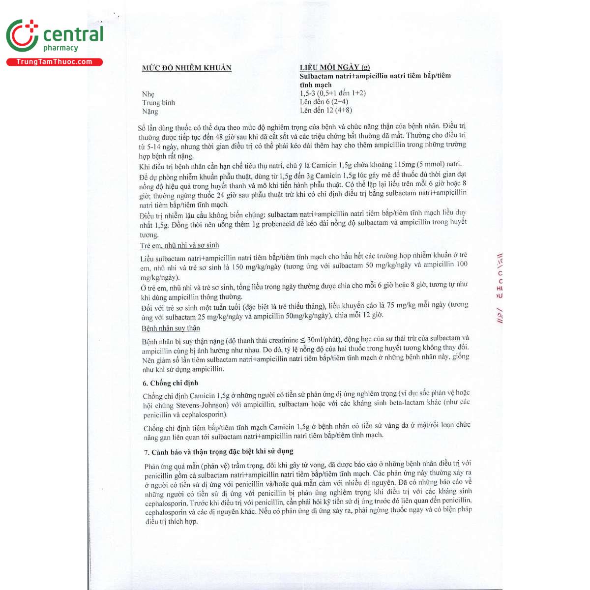 thuoc camicin 1 5g 11 I3868 thuoc camicin 1 5g 11 I3868
