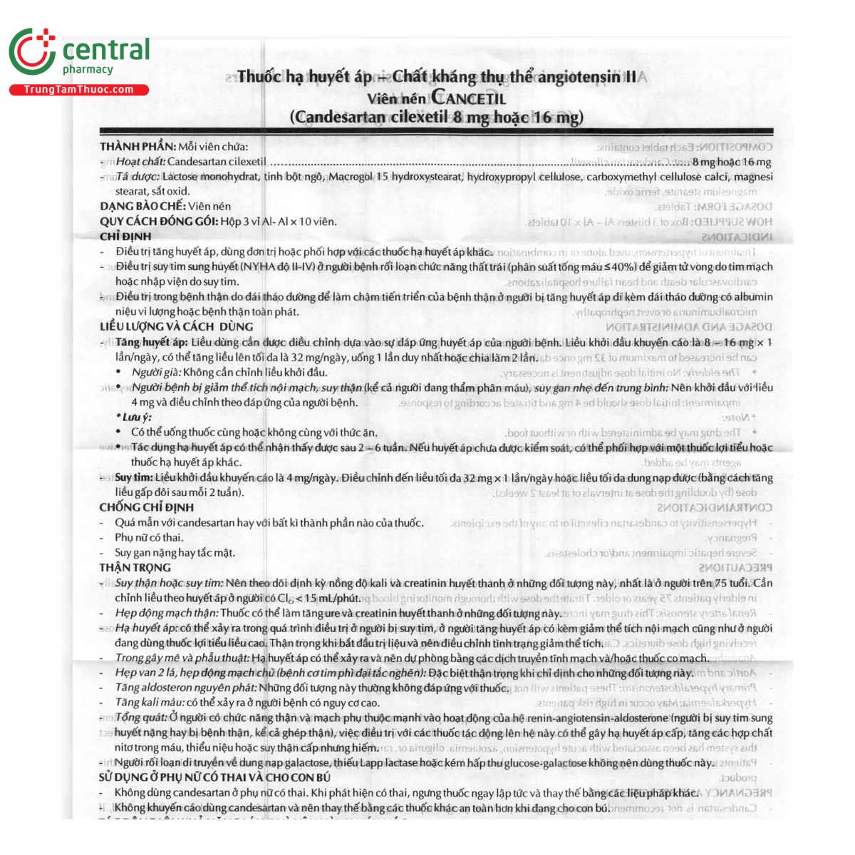 thuoc cancetil 8mg 7 H2742 thuoc cancetil 8mg 7 H2742