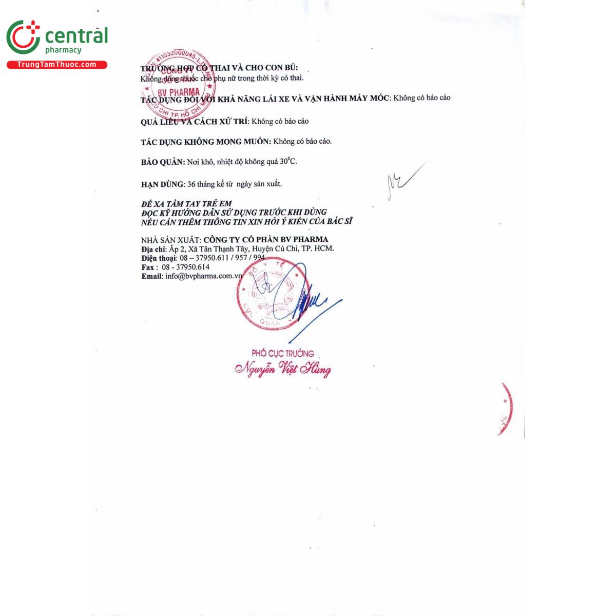 thuoc cao ich mau bvp 5 L4603 thuoc cao ich mau bvp 5 L4603