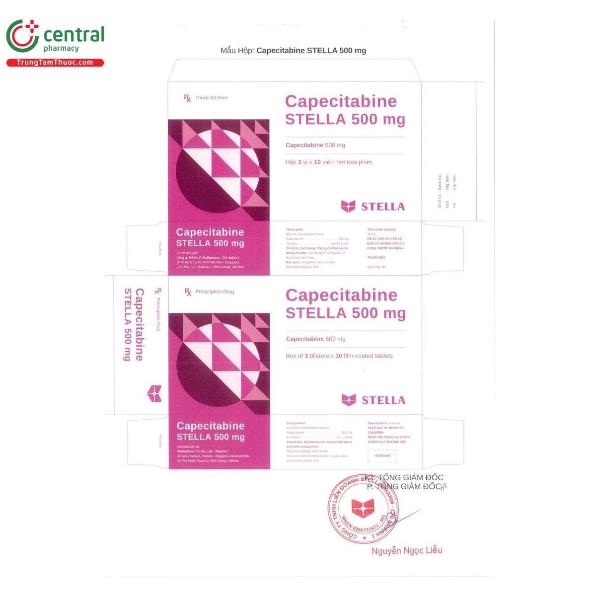 thuoc capecitabine stella 500mg 2 L4581 thuoc capecitabine stella 500mg 2 L4581