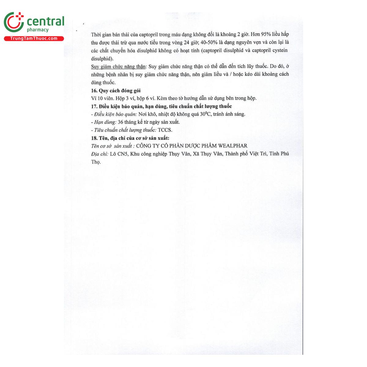 thuoc captopril dwp 50mg 14 T7662 thuoc captopril dwp 50mg 14 T7662