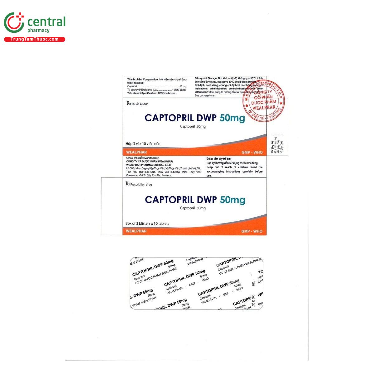 thuoc captopril dwp 50mg 2 E1545 thuoc captopril dwp 50mg 2 E1545