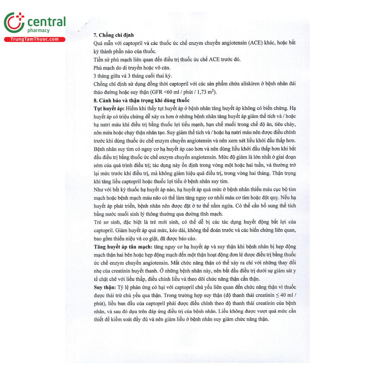 thuoc captopril dwp 50mg 6 H3607 thuoc captopril dwp 50mg 6 H3607