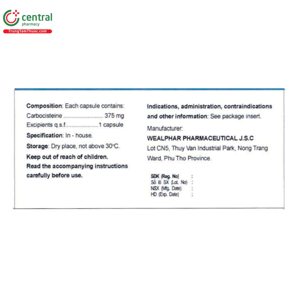 thuoc carbocistein dwp 375 mg 4 B0186 thuoc carbocistein dwp 375 mg 4 B0186