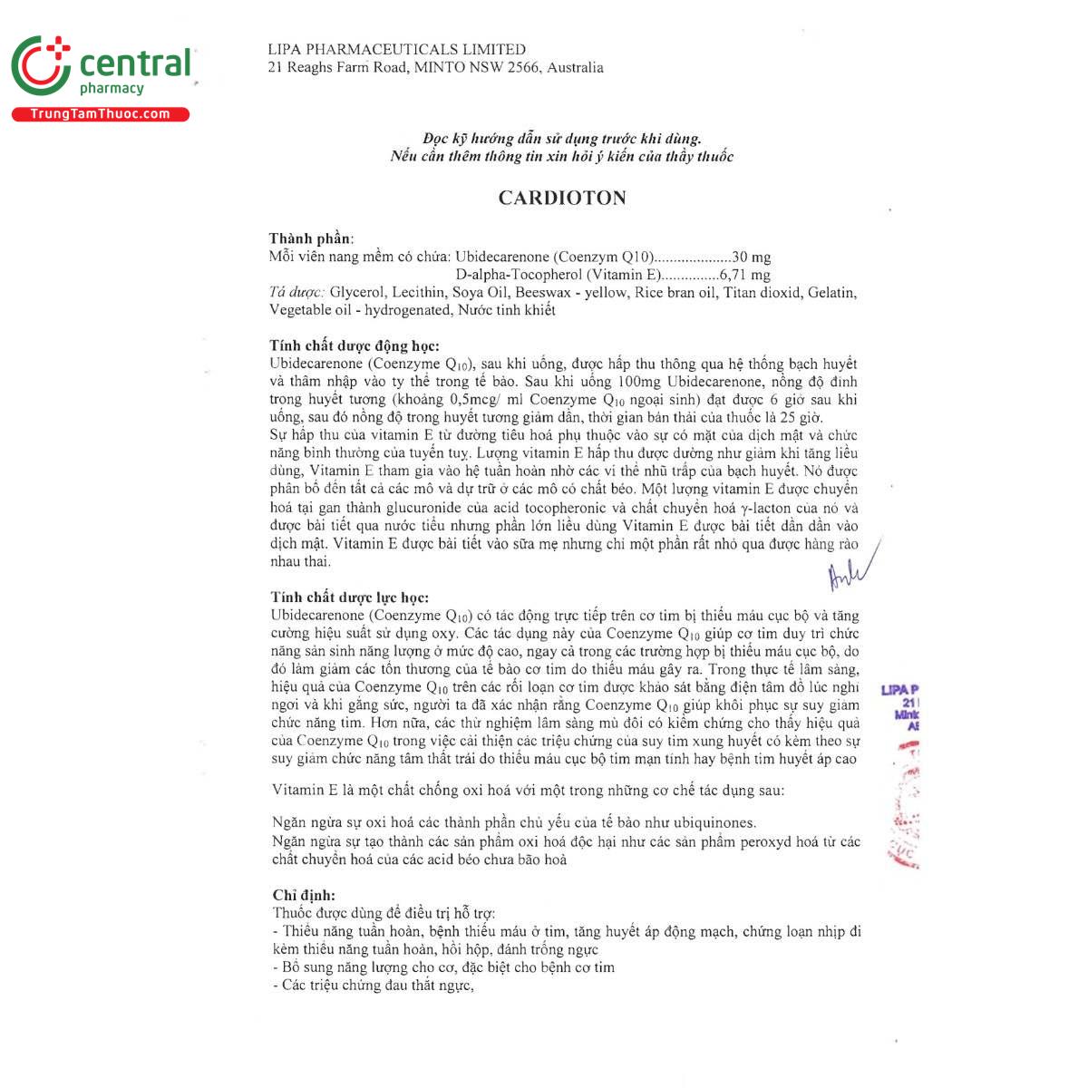 thuoc cardioton 30mg 671mg 11 B0168 thuoc cardioton 30mg 671mg 11 B0168