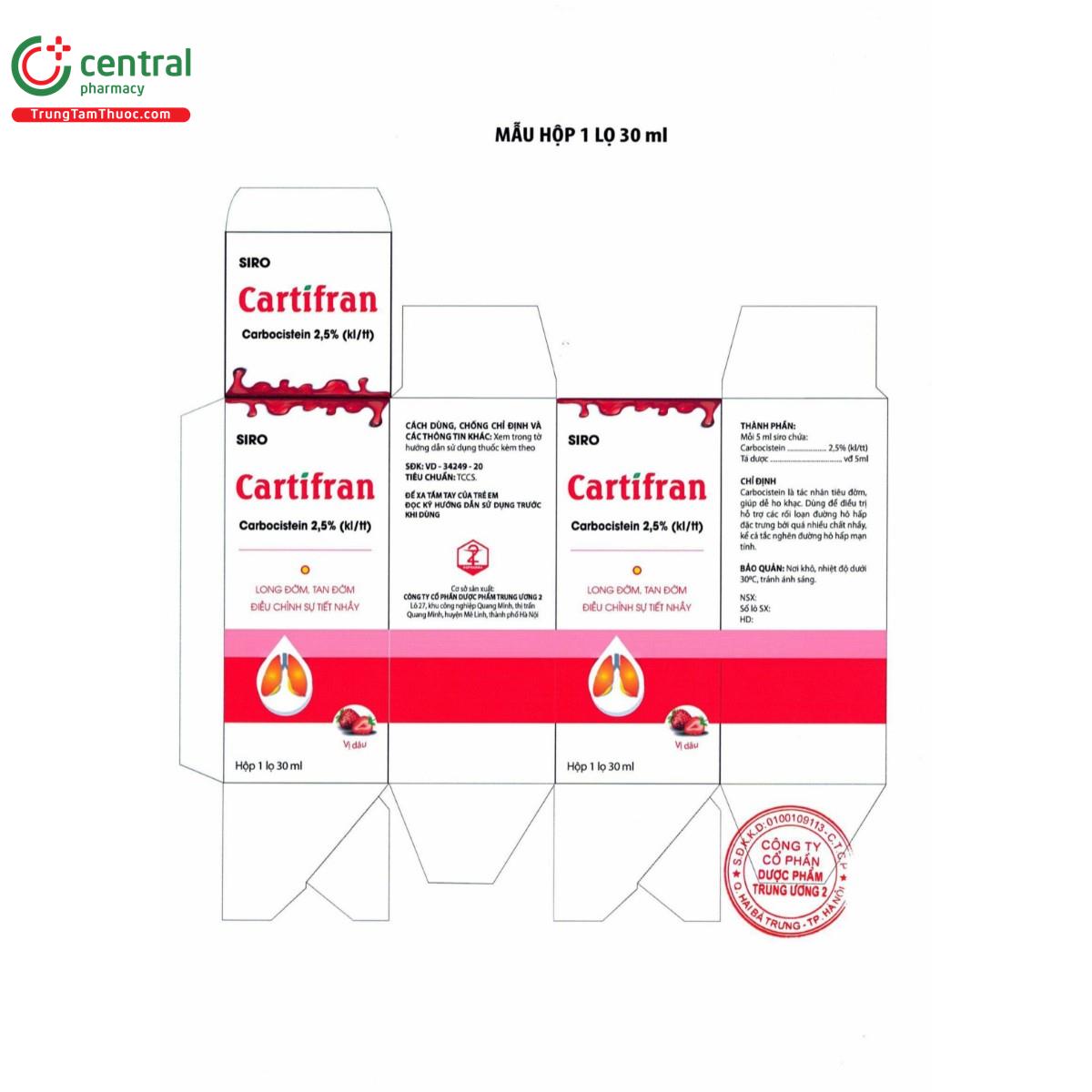 thuoc cartifran 25 2 I3844