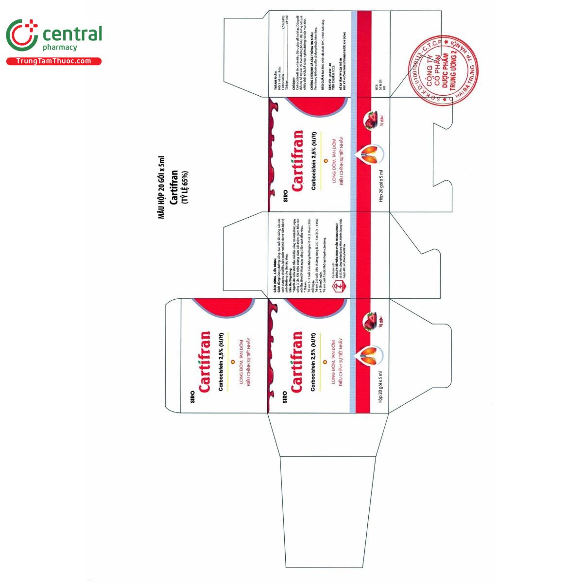 thuoc cartifran 25 8 G2545