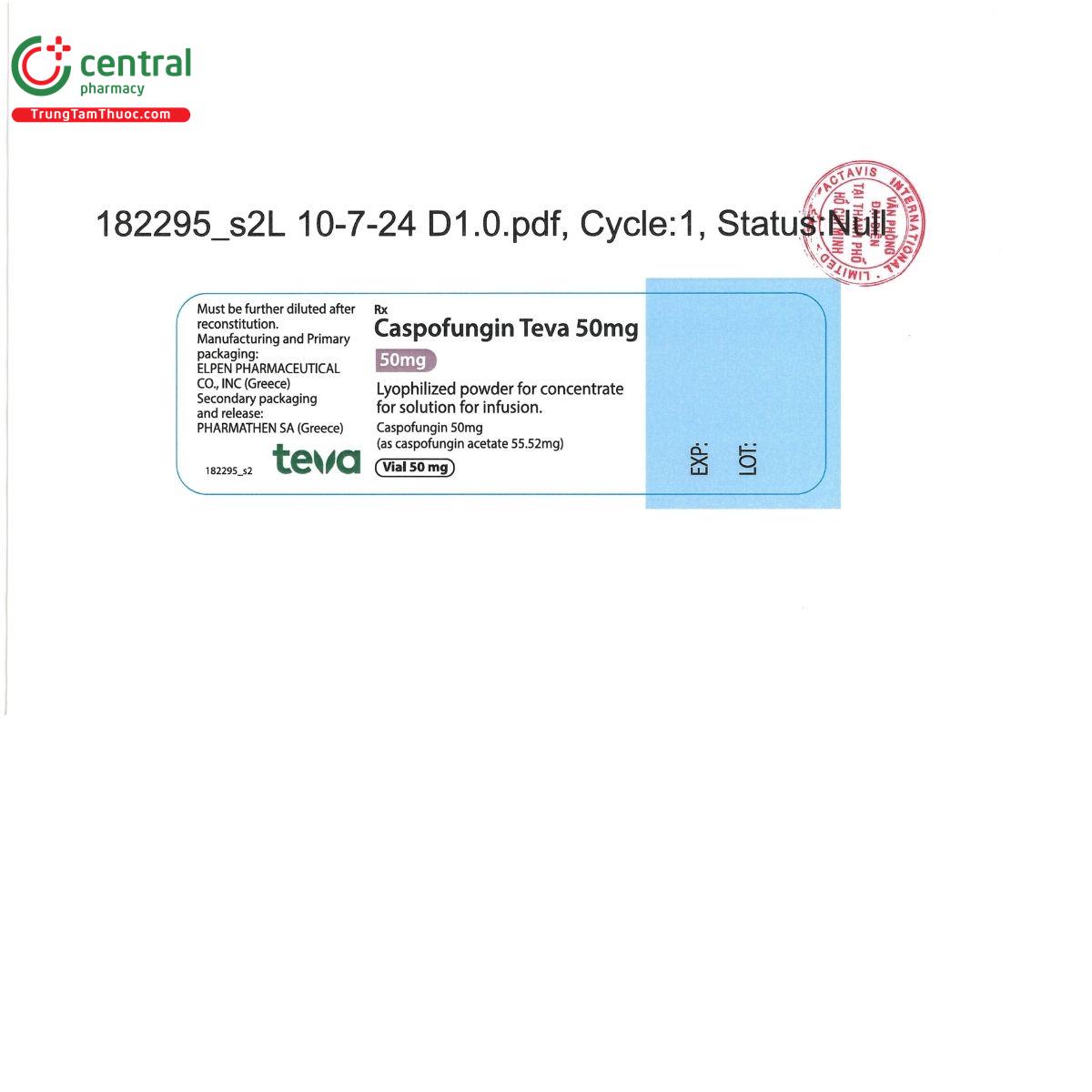 thuoc caspofungin teva 50mg 3 F2651