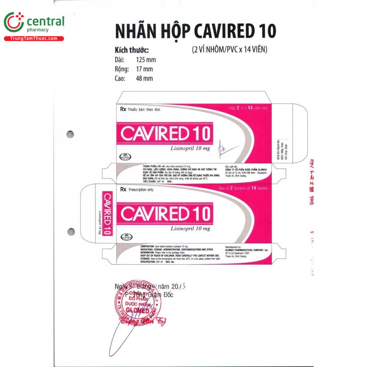 thuoc cavired 10 2 G2162