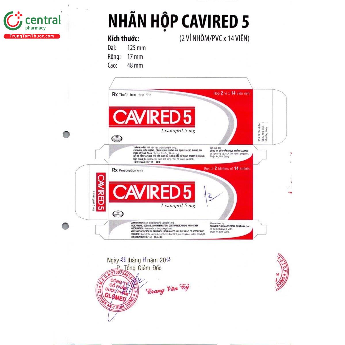 thuoc cavired 5 2 N5350 thuoc cavired 5 2 N5350