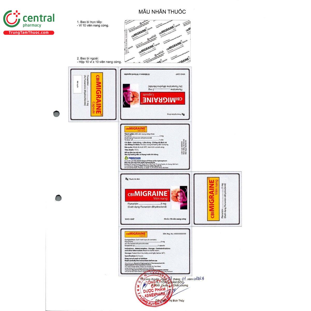 thuoc cbimigraine 5mg R7828 thuoc cbimigraine 5mg R7828