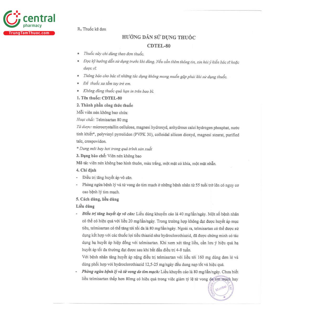 thuoc cdtel 80 4 C0256