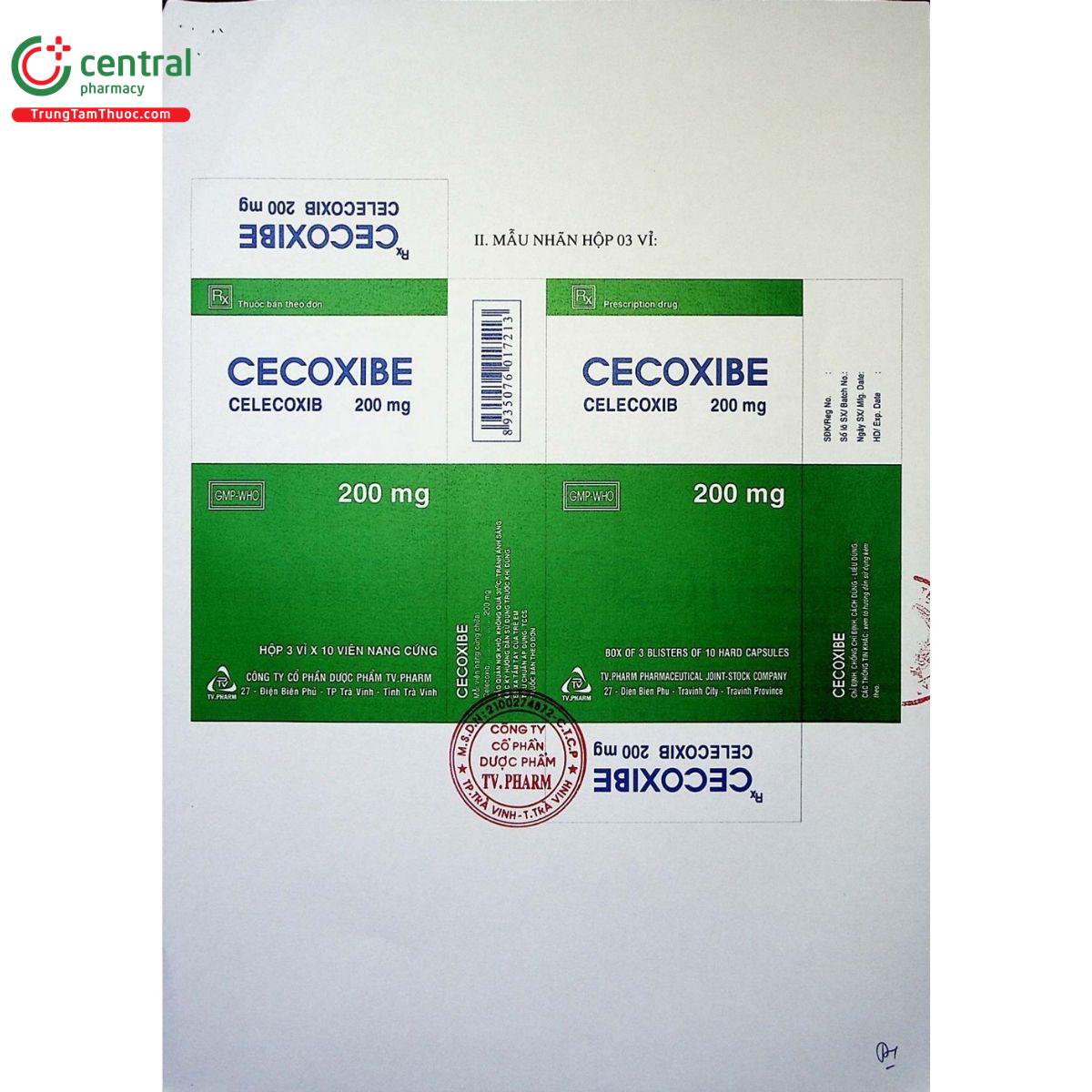 thuoc cecoxibe 200mg 6 Q6770 thuoc cecoxibe 200mg 6 Q6770