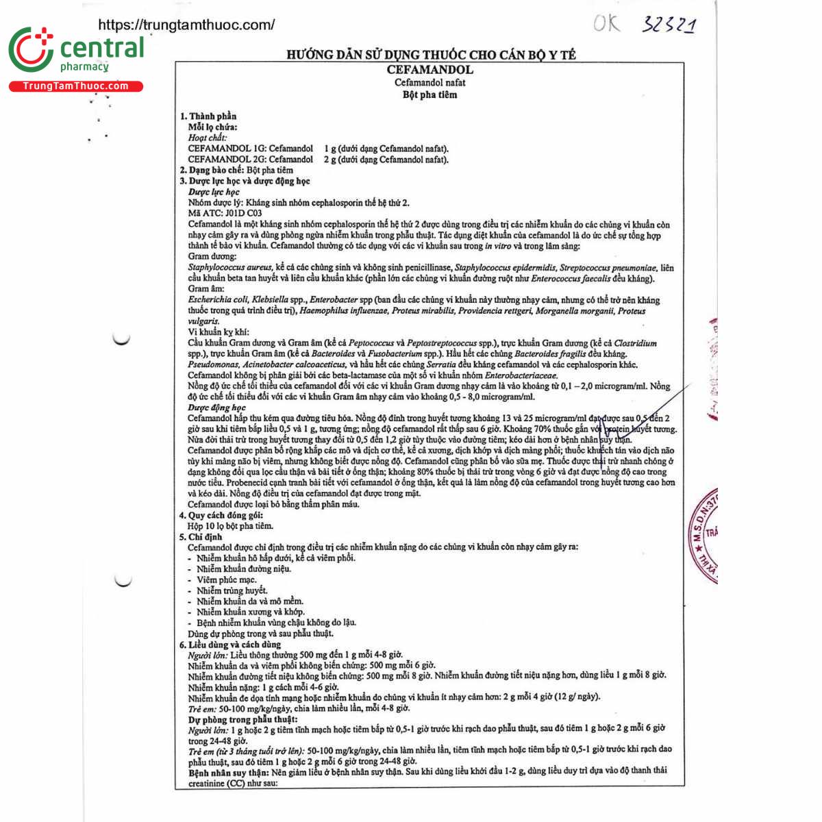 thuoc cefamandol 1g glomed 4 A0335