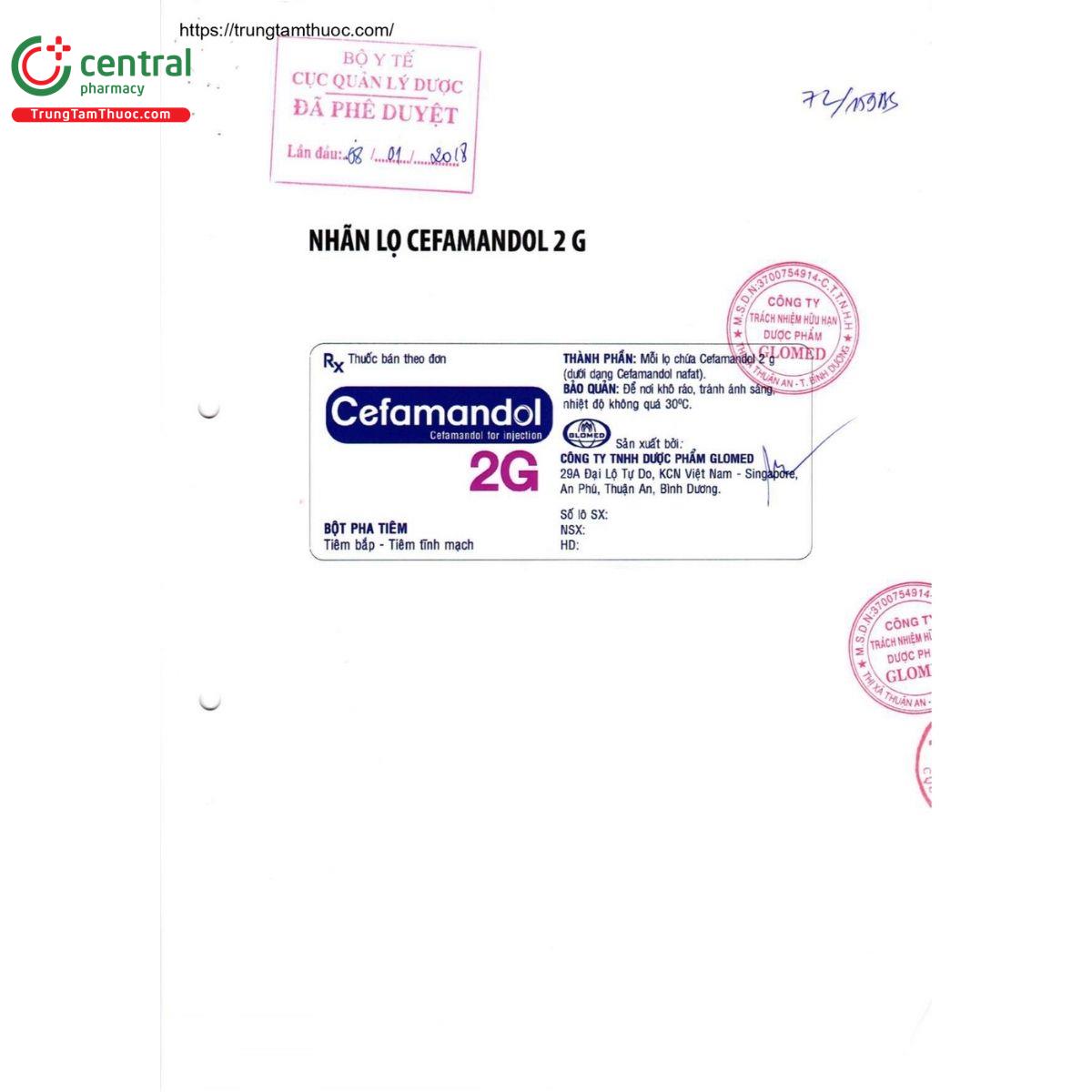 thuoc cefamandol 2g glomed 3 E1314