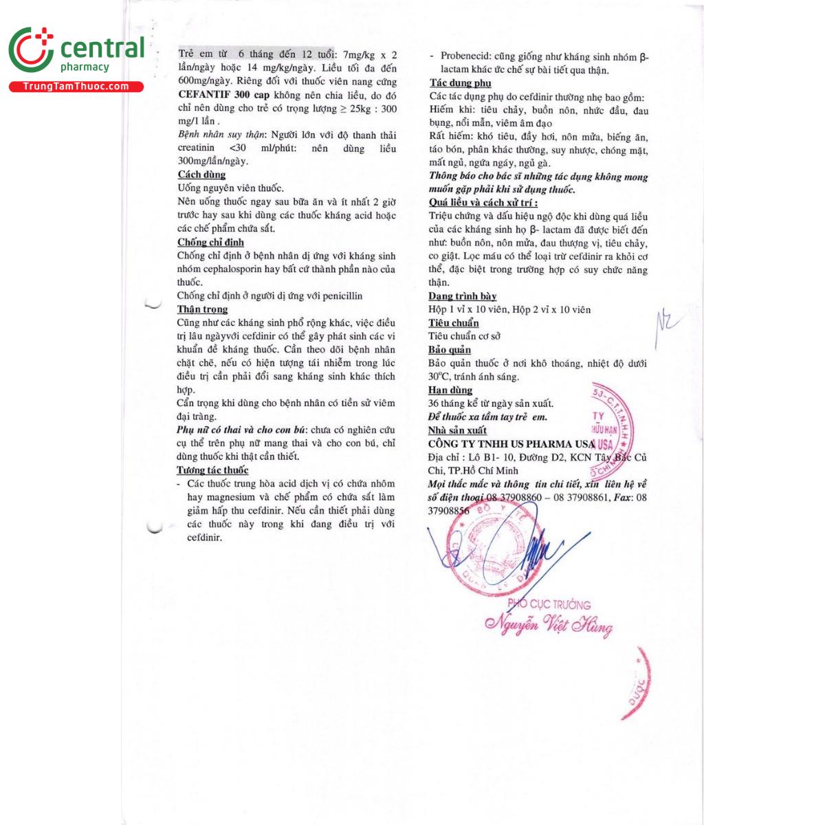 thuoc cefantif 300 cap 8 U8701 thuoc cefantif 300 cap 8 U8701