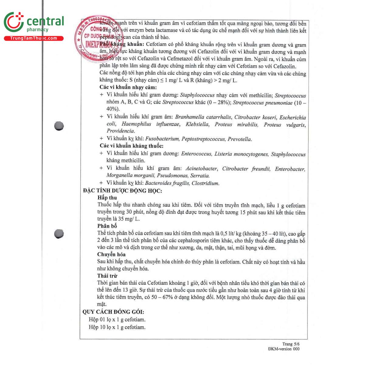 thuoc cefotiam 1g imexpharm 10 E1157 thuoc cefotiam 1g imexpharm 10 E1157