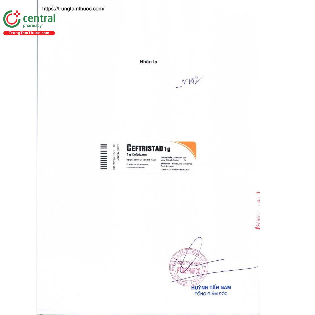 thuoc ceftristad 1g 4 I3241